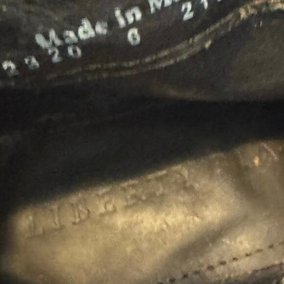 Liberty Black Python Verde leather fringe ankle boots - Picture 3 of 11